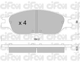 Тормозные колодки CIFAM 822-682-0