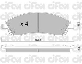 Тормозные колодки CIFAM 822-699-0