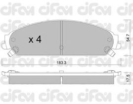 Тормозные колодки CIFAM 822-717-0