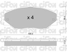 Тормозные колодки CIFAM 822-760-0