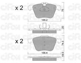 Тормозные колодки CIFAM 822-835-0