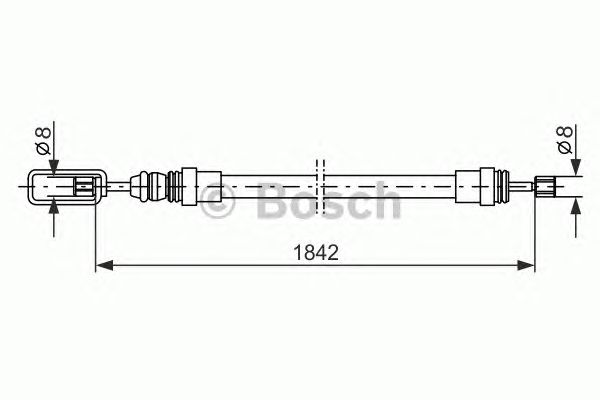 Трос ручника BOSCH 1 987 477 422