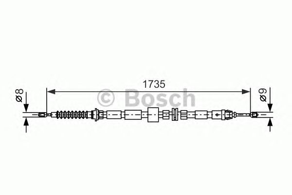 Трос ручника BOSCH 1 987 477 734