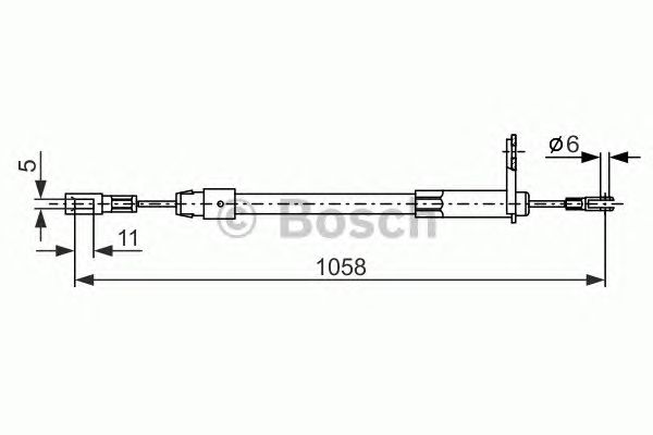 Трос ручника BOSCH 1 987 477 849