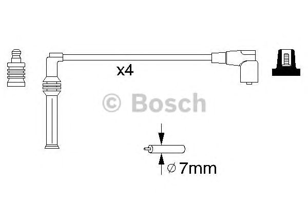Комплект високовольтних проводів BOSCH 0 986 356 778
