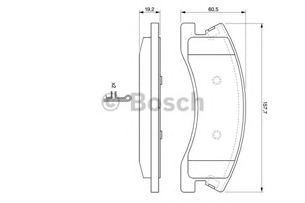 Тормозные колодки BOSCH 0 986 424 823