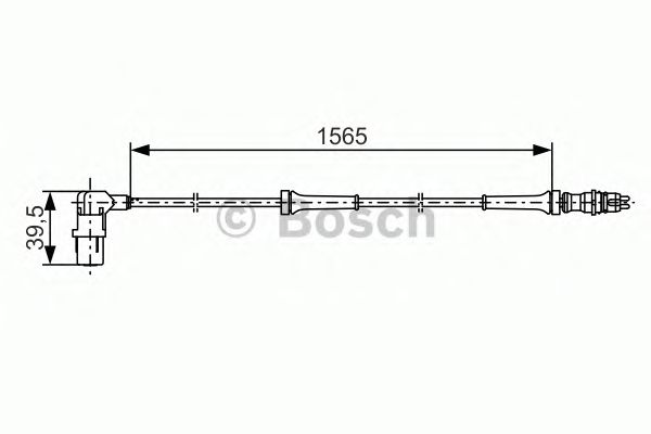 Датчик вращения колеса BOSCH 0 265 006 557