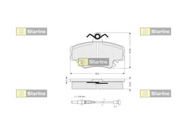 Гальмівні колодки STARLINE BD S025