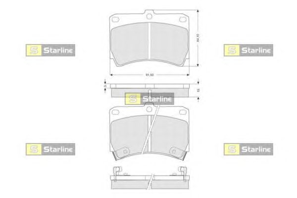 Тормозные колодки STARLINE BD S063