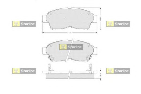 Тормозные колодки STARLINE BD S094