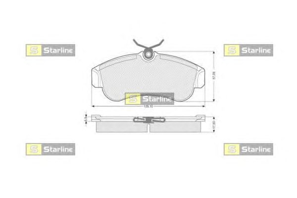 Тормозные колодки STARLINE BD S203