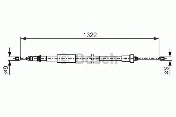 Трос ручника BOSCH 1 987 482 385