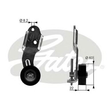 Натяжной ролик поликлинового ремня GATES T36108