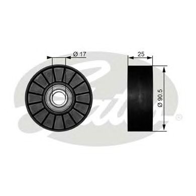 Направляющий / паразитный ролик поликлинового ремня GATES T38007