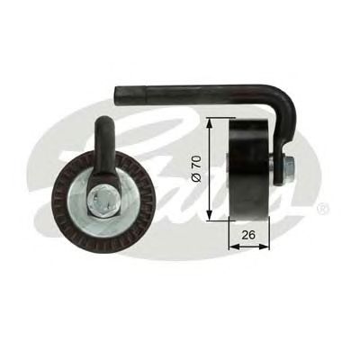Натяжной ролик поликлинового ремня GATES T39012