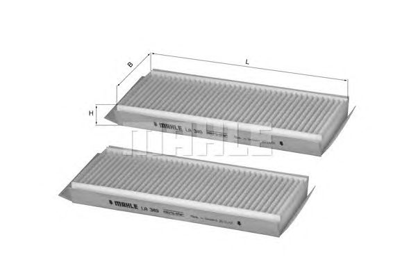 Фильтр салона KNECHT LA 349/S