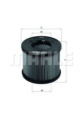Воздушный фильтр KNECHT LX 2283