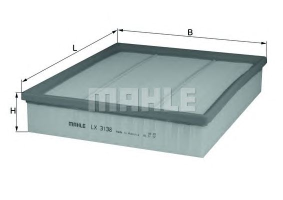 Воздушный фильтр KNECHT LX 3138