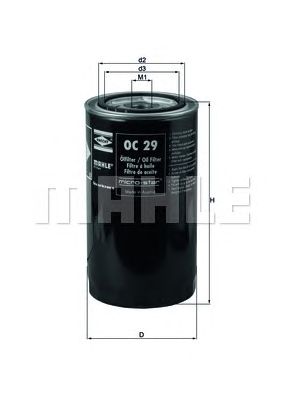Масляный фильтр KNECHT OC 29