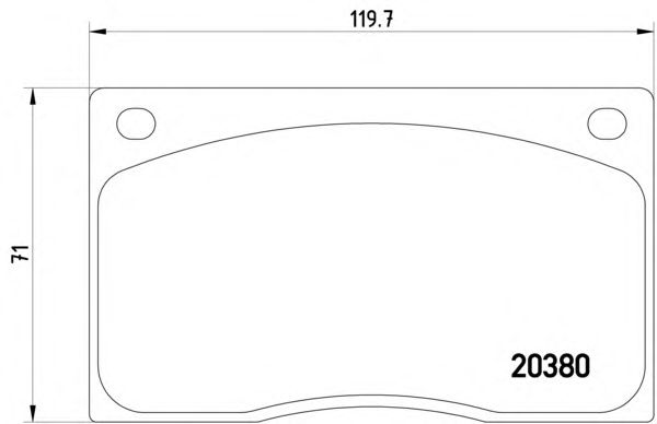 Гальмівні колодки TEXTAR 2038001