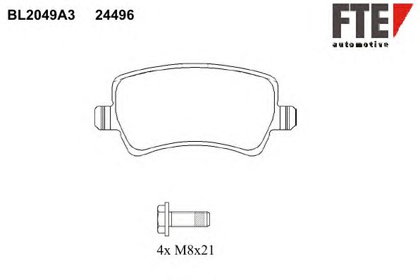 Тормозные колодки FTE BL2049A3