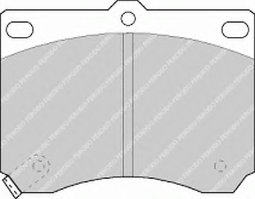 Тормозные колодки FERODO FDB714