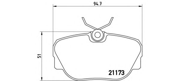 Тормозные колодки BREMBO P 06 010
