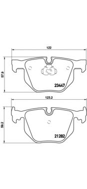 Тормозные колодки BREMBO P 06 029