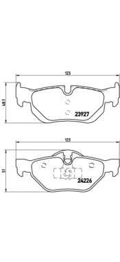Тормозные колодки BREMBO P 06 038