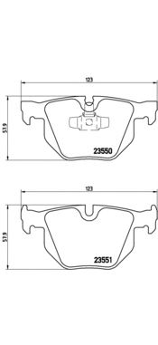 Тормозные колодки BREMBO P 06 039