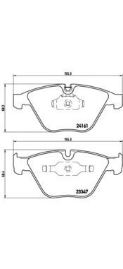Тормозные колодки BREMBO P 06 045