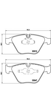 Тормозные колодки BREMBO P 06 046