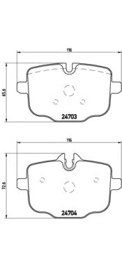 Тормозные колодки BREMBO P 06 061