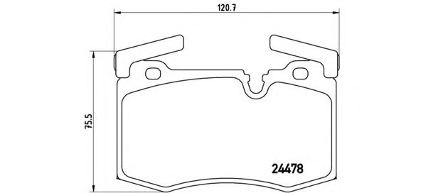 Тормозные колодки BREMBO P 06 068