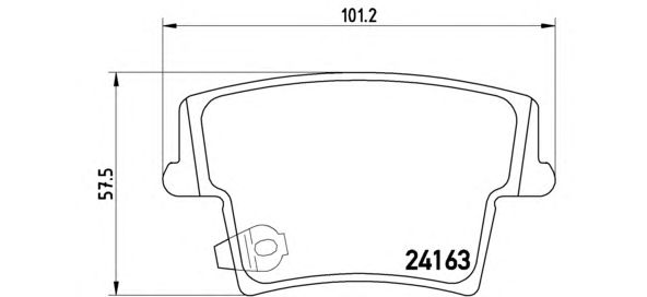 Тормозные колодки BREMBO P 11 018