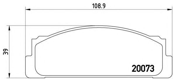 Тормозные колодки BREMBO P 23 003