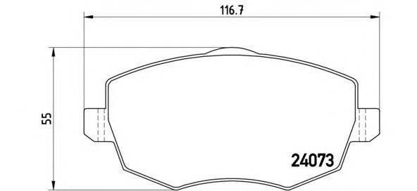 Тормозные колодки BREMBO P 23 094