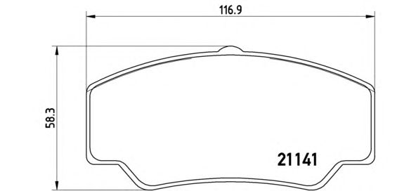 Тормозные колодки BREMBO P 24 023