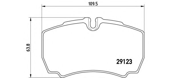 Тормозные колодки BREMBO P 24 084