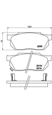 Тормозные колодки BREMBO P 28 008