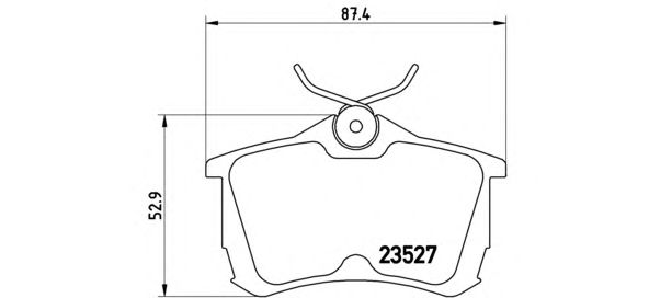 Тормозные колодки BREMBO P 28 030