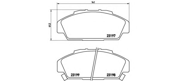 Тормозные колодки BREMBO P 28 041