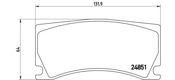 Гальмівні колодки BREMBO P 36 024