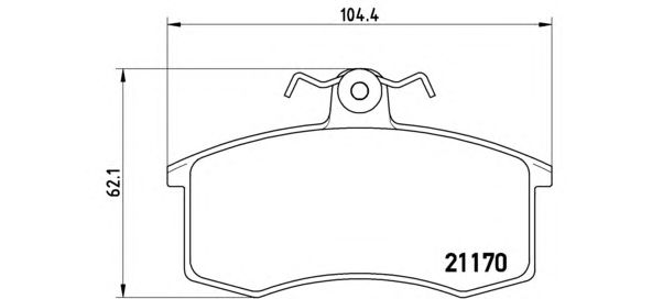 Тормозные колодки BREMBO P 41 003
