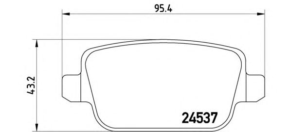 Тормозные колодки BREMBO P 44 017