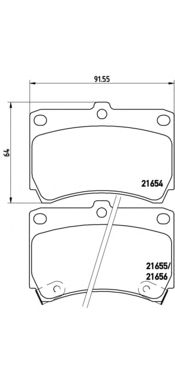 Тормозные колодки BREMBO P 49 016