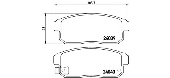 Тормозные колодки BREMBO P 49 035