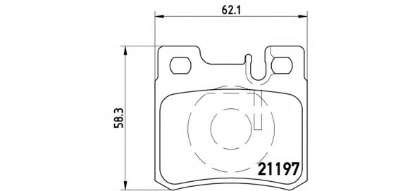 Тормозные колодки BREMBO P 50 009