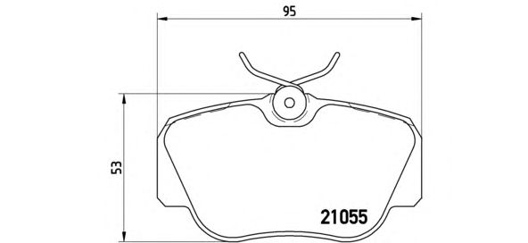 Тормозные колодки BREMBO P 50 011