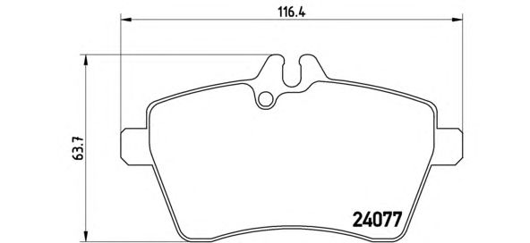 Тормозные колодки BREMBO P 50 054